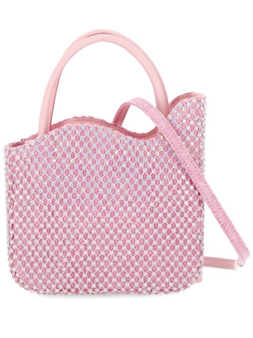 Borsa donna denim rosa con cristalli Le Silla | 9979UBAGXXXXSTB719